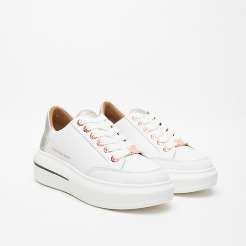 LANCASTER BIANCO SNEAKERS DONNA IN PELLE