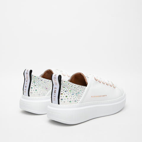 WEMBLEY BIANCO SNEAKERS DONNA IN PELLE