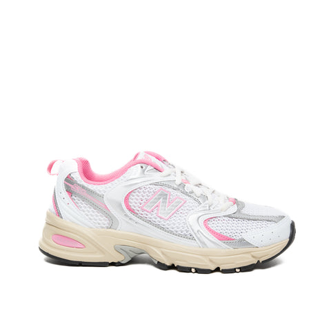 MR530ED BIANCO/ROSA SNEAKERS DONNA IN TESSUTO E SIMILPELLE