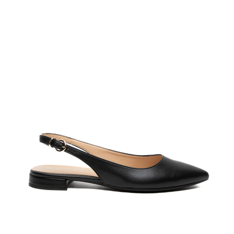 SLINGBACK NERO DONNA IN SIMILPELLE