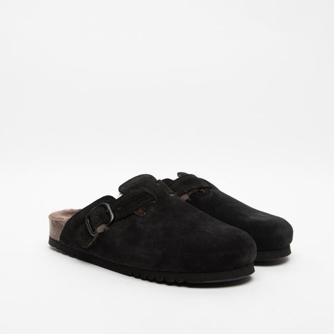 FEA NEW F SABOT BLACK DONNA IN PELLE