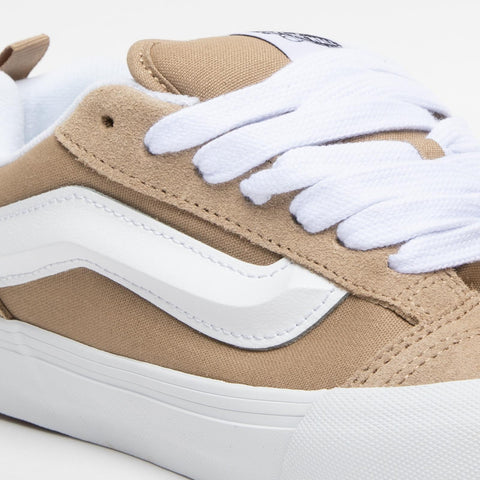 KNU SKOOL KHAKI SNEAKERS UNISEX IN PELLE
