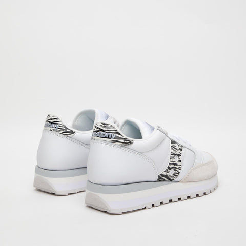 JAZZ TRIPLE WHITE ZEBRA SNEAKERS DONNA IN PELLE
