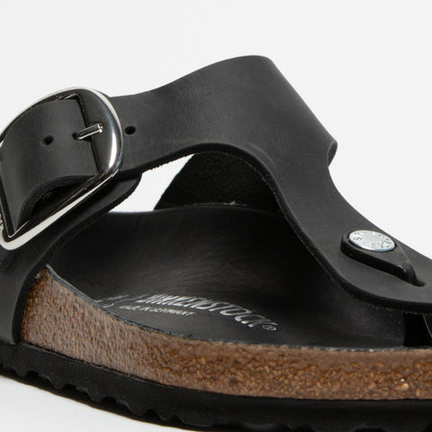 GIZEH BIG BUCKLE BLACK INFRADITO DONNA IN PELLE