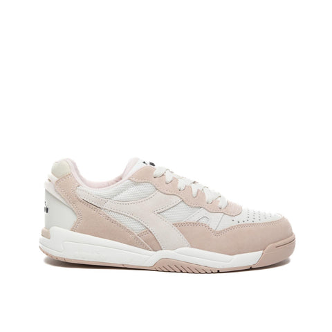 WINNER CREAMY WN ROSA/BEIGE SNEAKERS DONNA IN PELLE E TESSUTO