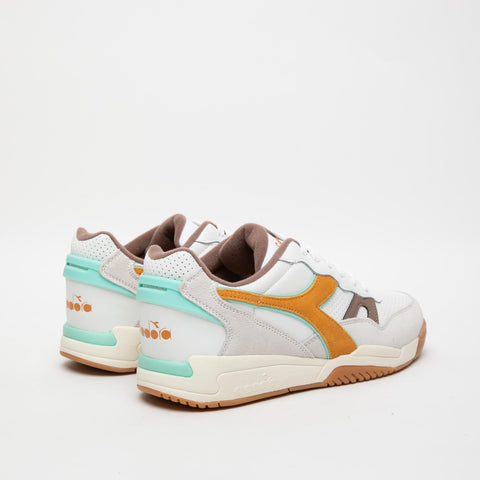 WINNER SL BIANCO/MARRONE/ARANCIO SNEAKERS UOMO IN PELLE E SIMILPELLE