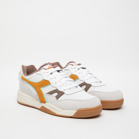 WINNER SL BIANCO/MARRONE/ARANCIO SNEAKERS UOMO IN PELLE E SIMILPELLE