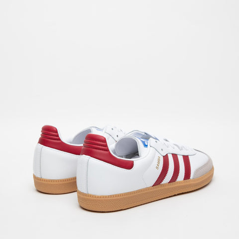 SAMBA OG BIANCO/ROSSO SNEAKERS UNISEX IN PELLE E SIMILPELLE