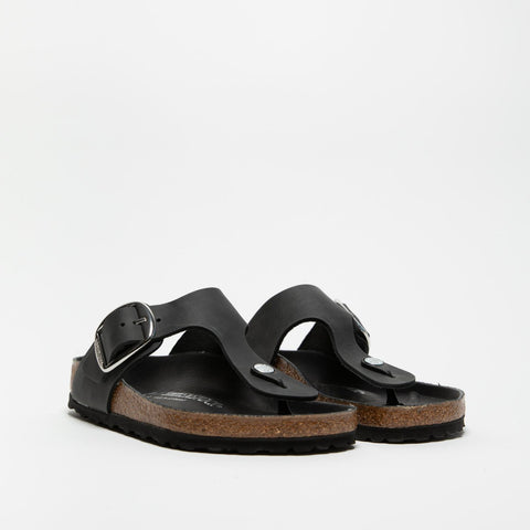 GIZEH BIG BUCKLE BLACK INFRADITO DONNA IN PELLE
