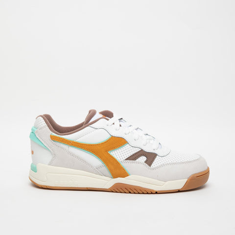 WINNER SL BIANCO/MARRONE/ARANCIO SNEAKERS UOMO IN PELLE E SIMILPELLE