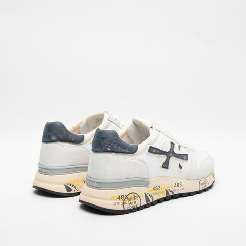 MICK CREAM 6873 SNEAKERS UOMO IN PELLE