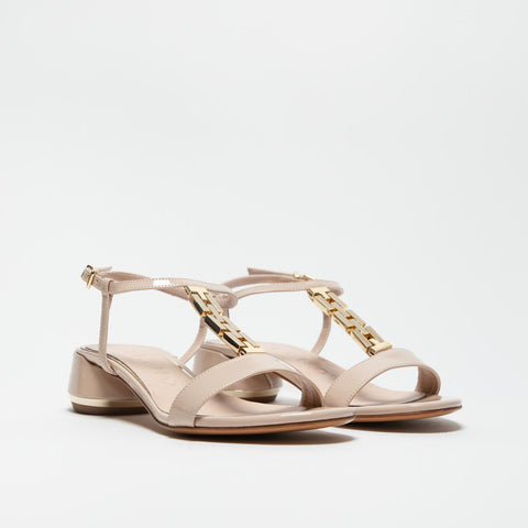 5303 NUDE SANDALO DONNA IN VERNICE