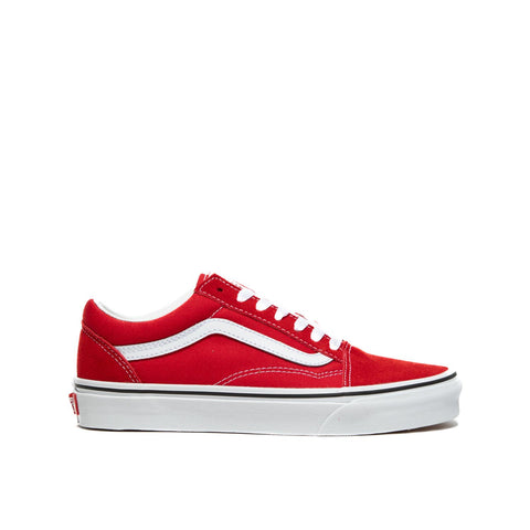 OLD SKOOL RACING RED SNEAKERS UNISEX IN PELLE