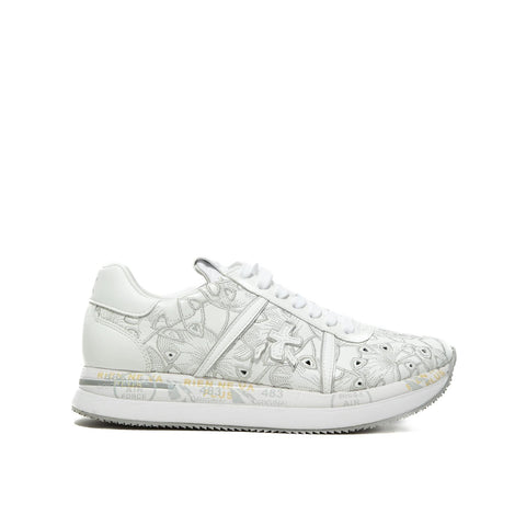 CONNY BIANCO SNEAKERS DONNA IN PELLE