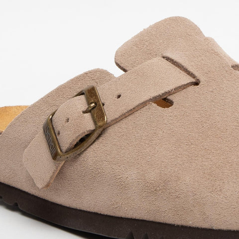 FEA DARK BEIGE SABOT DONNA IN PELLE