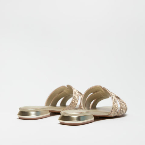 AV6811 GOLD CIABATTA DONNA CON STRASS