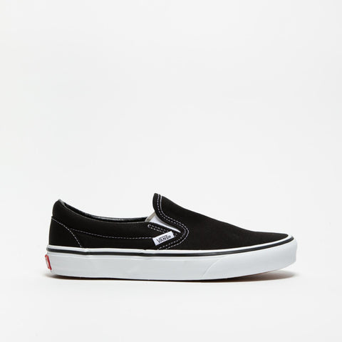 CLASSIC SLIP ON BLACK SNEAKERS UNISEX IN TESSUTO