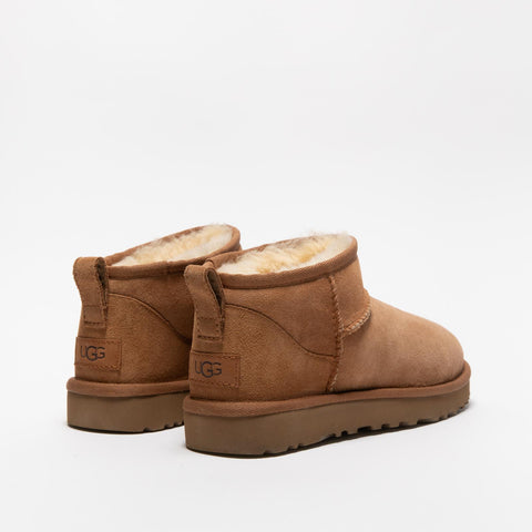 CLASSIC ULTRA MINI CHESTNUT STIVALETTO DONNA IN PELLE