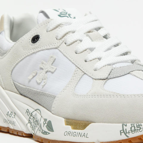 MASED BIANCO SNEAKERS DONNA IN PELLE
