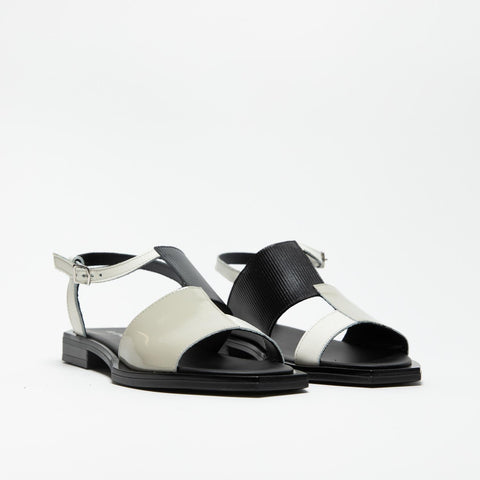 SC09 NERO SANDALO DONNA IN PELLE