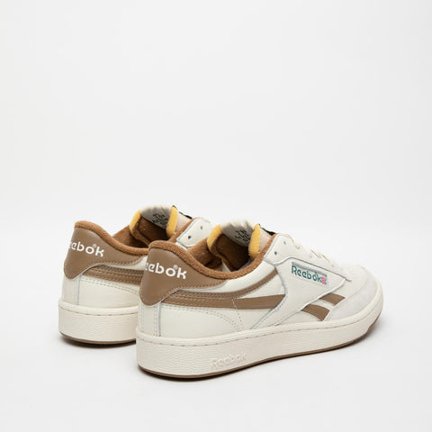 CLUB C REVENGE VINTAGE CREMA/MARRONE SNEAKERS UOMO IN PELLE