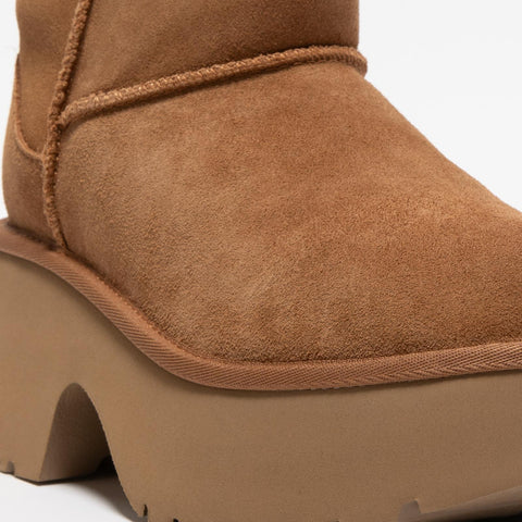 CLASSIC ULTRA MINI NEW HEIGHTS CHESTNUT STIVALETTO DONNA IN PELLE