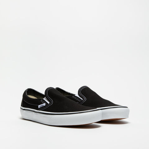 CLASSIC SLIP ON BLACK SNEAKERS UNISEX IN TESSUTO