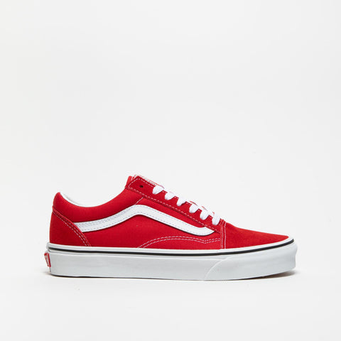 OLD SKOOL RACING RED SNEAKERS UNISEX IN PELLE