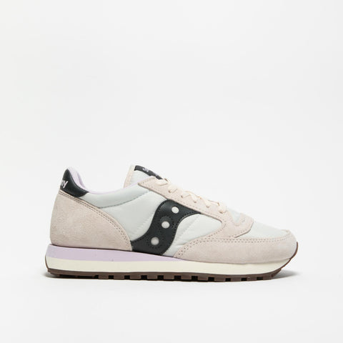 JAZZ ORIGINAL CREAM BLACK SNEAKERS DONNA IN PELLE