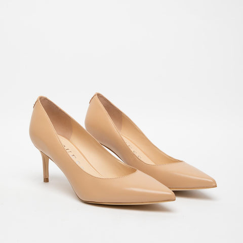 DECOLLETE BEIGE DONNA IN PELLE
