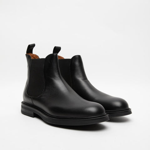 73N3 BLACK STIVALETTO UOMO IN PELLE