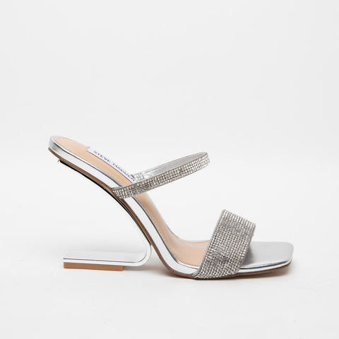 CIABATTA ARGENTO DONNA CON STRASS