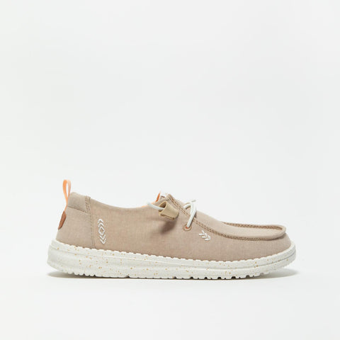 WENDY CHAMBRAY TAN SNEAKERS DONNA IN TESSUTO