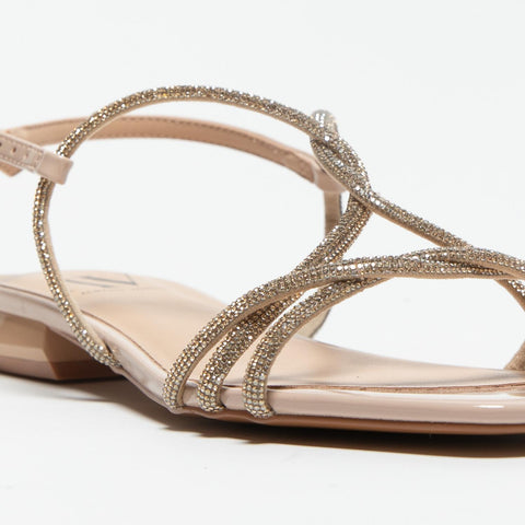 AV6820 NUDE SANDALO DONNA CON STRASS