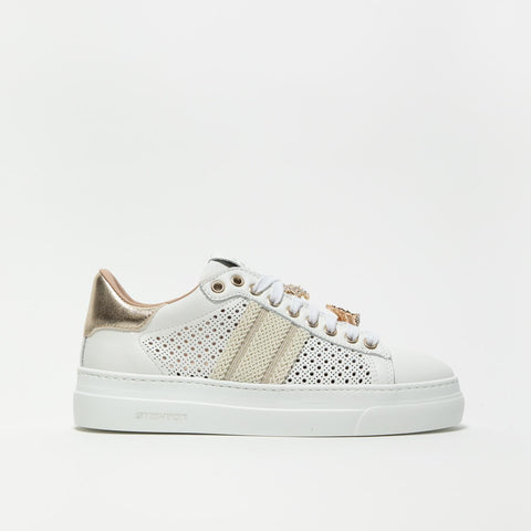 898-D BIANCO SNEAKERS DONNA IN PELLE