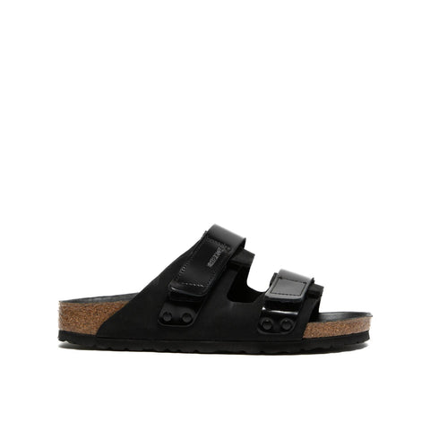 UJI BLACK CIABATTA DONNA IN PELLE
