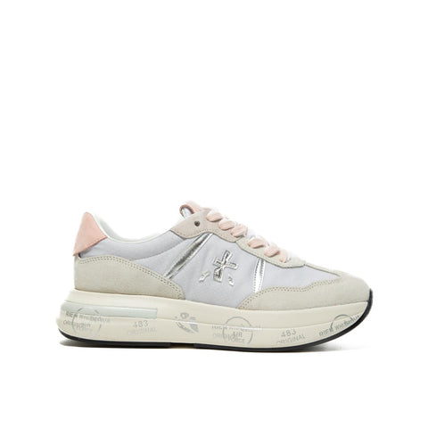 CASSIE GRIGIO SNEAKERS DONNA IN PELLE