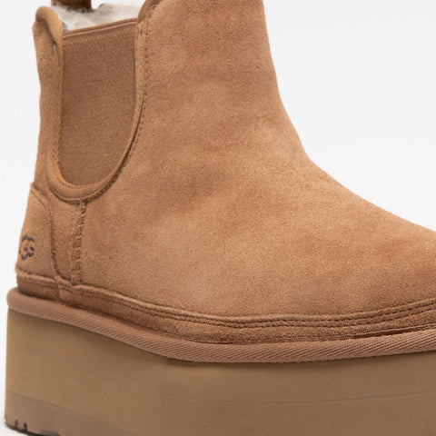 NEUMEL PLATFORM CHELSEA CHESTNUT STIVALETTO DONNA IN PELLE