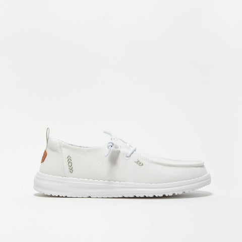 WENDY CHAMBRAT BRIGHT WHITE SNEAKERS DONNA IN TESSUTO