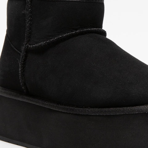 STINGER MICRO FLATFORM BLACK STIVALETTO DONNA IN PELLE