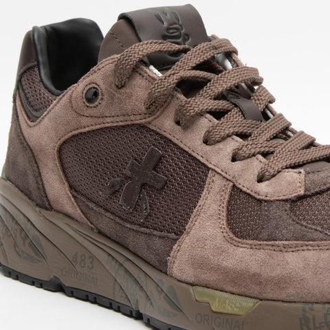 MASE BROWN 6875 SNEAKERS UOMO IN PELLE
