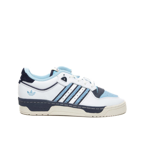 RIVALRY LOW BIANCO/BLU/CELESTE SNEAKERS UOMO IN PELLE