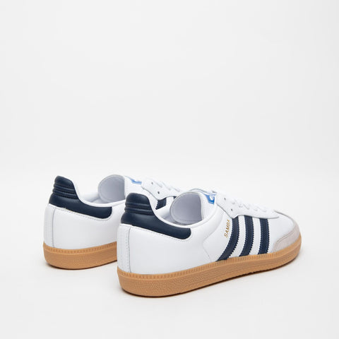 SAMBA OG BIANCO/BLU SNEAKERS UNISEX IN PELLE E SIMILPELLE