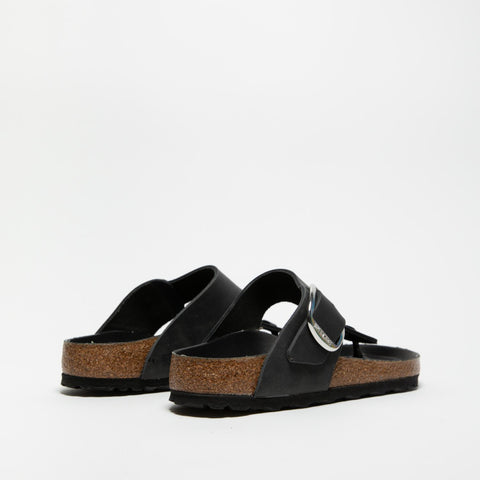 GIZEH BIG BUCKLE BLACK INFRADITO DONNA IN PELLE