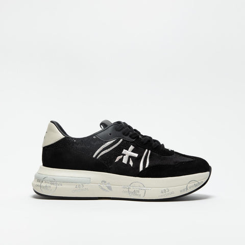 CASSIE BLACK SNEAKERS DONNA IN PELLE