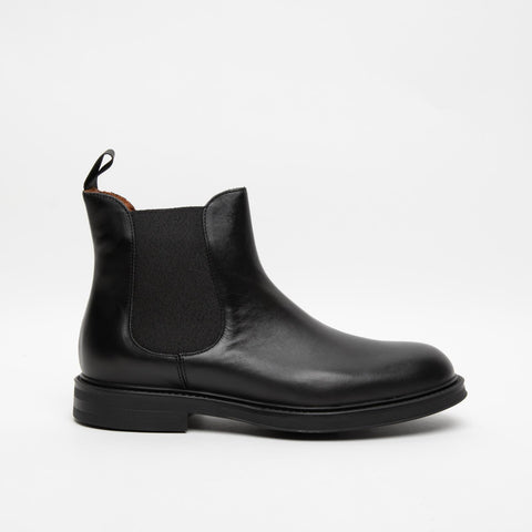 73N3 BLACK STIVALETTO UOMO IN PELLE