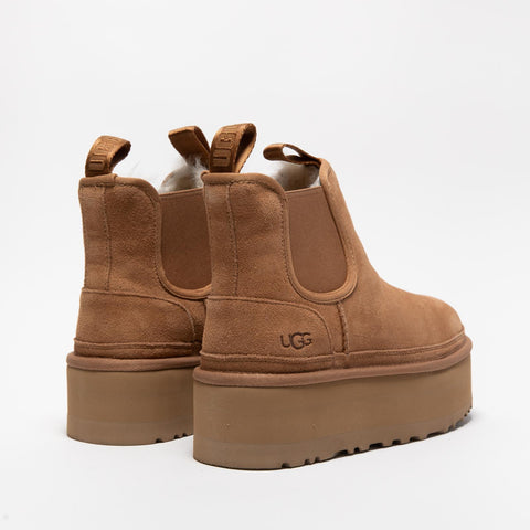 NEUMEL PLATFORM CHELSEA CHESTNUT STIVALETTO DONNA IN PELLE