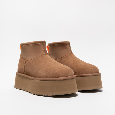 CLASSIC MINI DIPPER CHESTNUT STIVALETTO DONNA IN PELLE