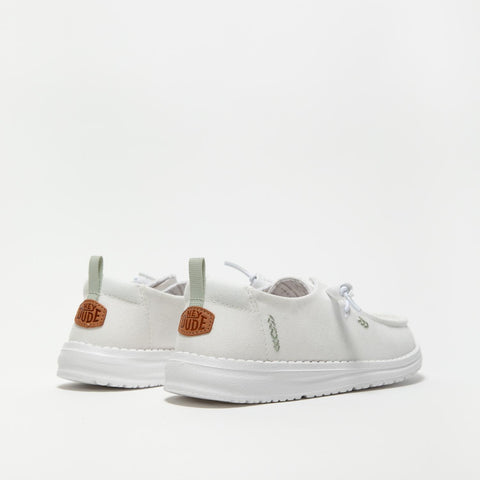 WENDY CHAMBRAT BRIGHT WHITE SNEAKERS DONNA IN TESSUTO