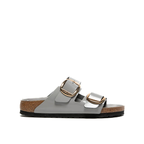 ARIZONA BIG BUCKLE HIGH SHINE STONE COIN CIABATTA DONNA IN PELLE